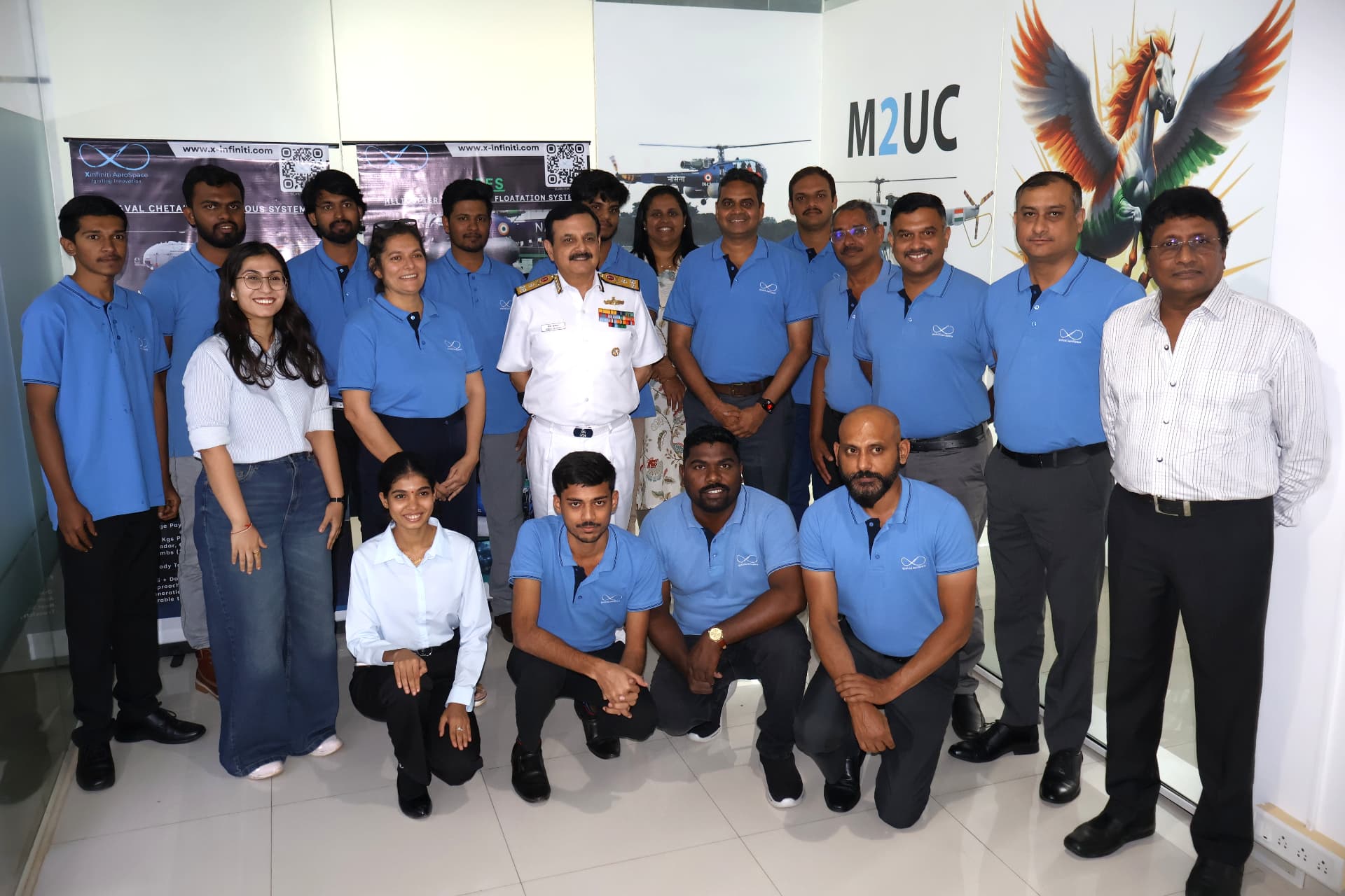 Team group photograph during the FOC-in-C (West) visit